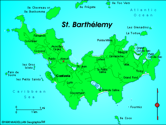 st barthelemy carte